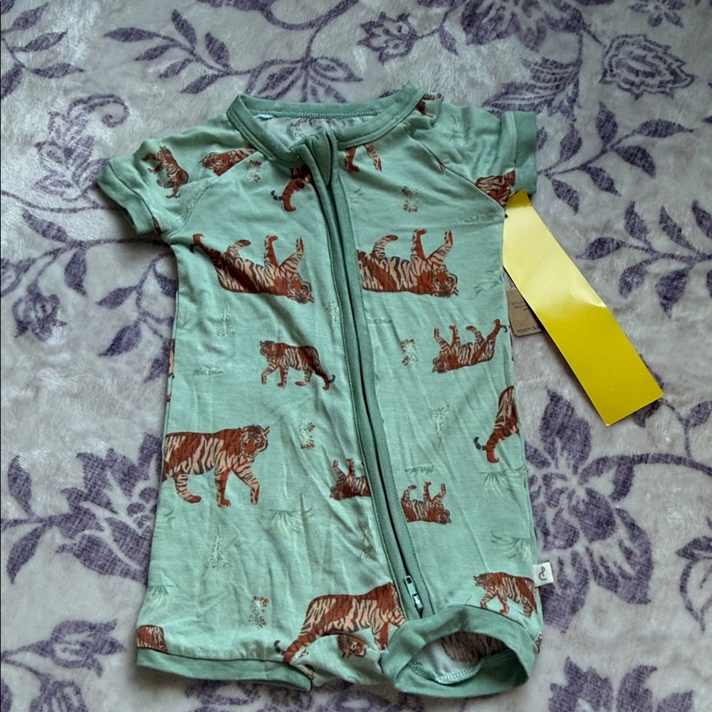 Kids Tiger Print One Piece - Green